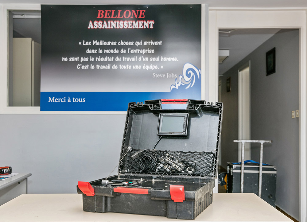 Inspection video bellone assainissement